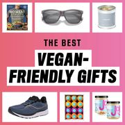 the best vegan friendly gifts sunglasses, candles, blender, chapstick, nut butter, running shoes, ilia makeup