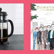 gifts under 20 bodum 8 cup java black french press and downtown abbey coloring book