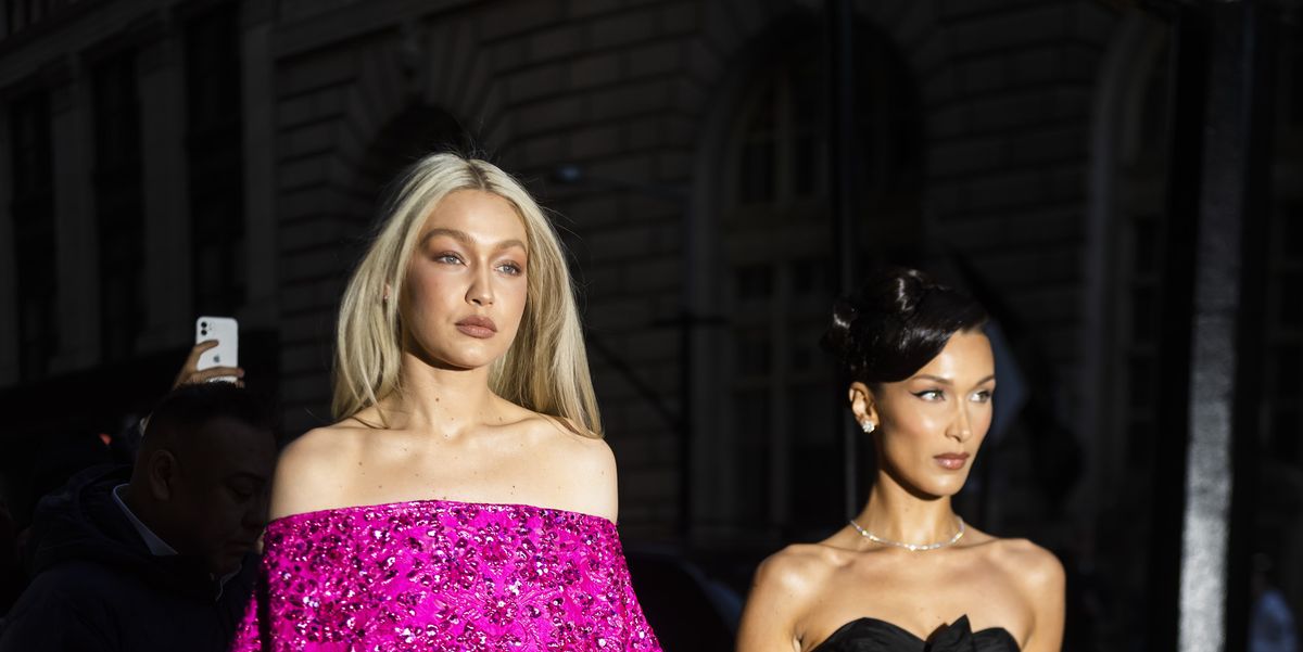 Bella Hadid is presented with tiara by admirer in Paris