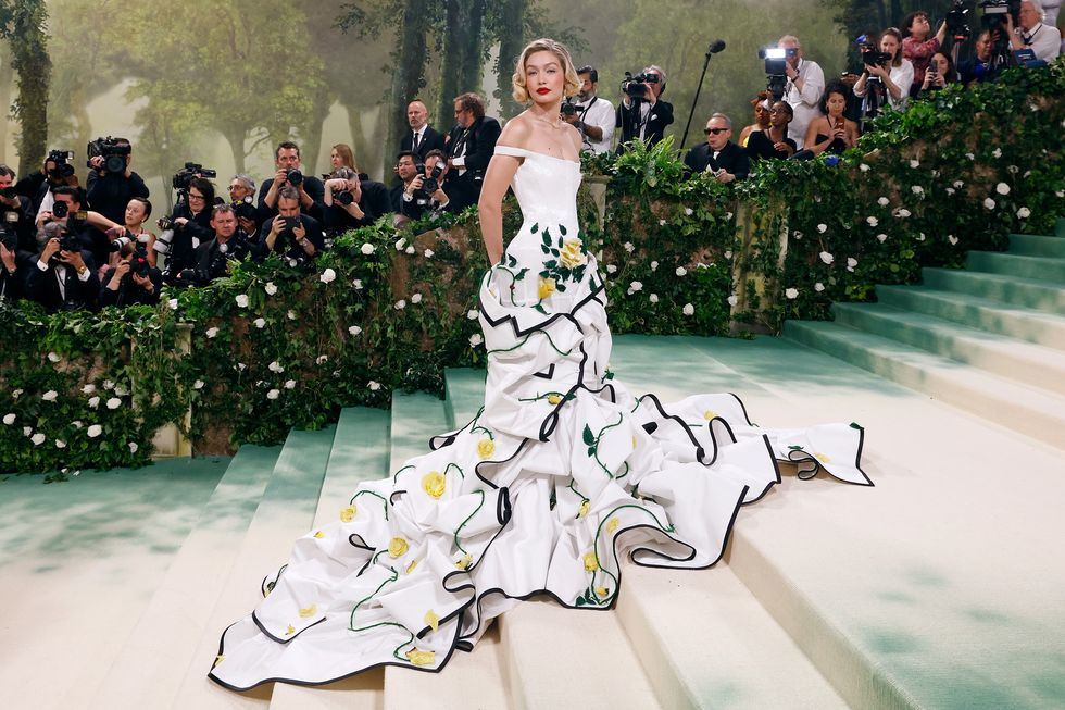 Gigi Hadid's 2024 Met Gala gown had to be carried around the red carpet