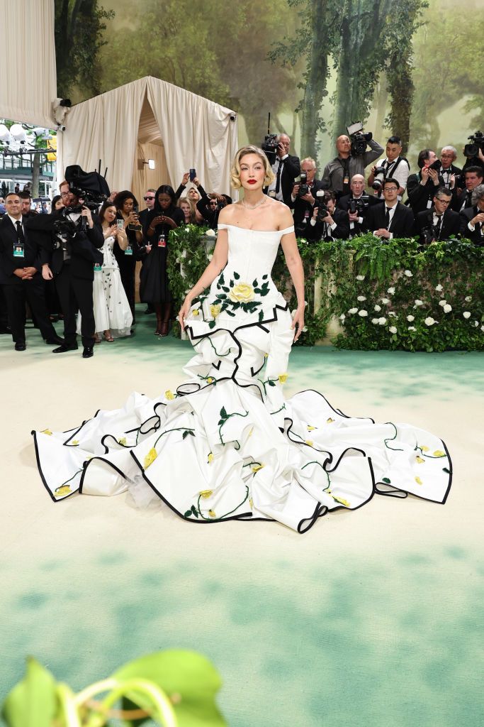 Gigi Hadid's 2024 Met Gala Fashion Is a Structural Thom Browne Dress