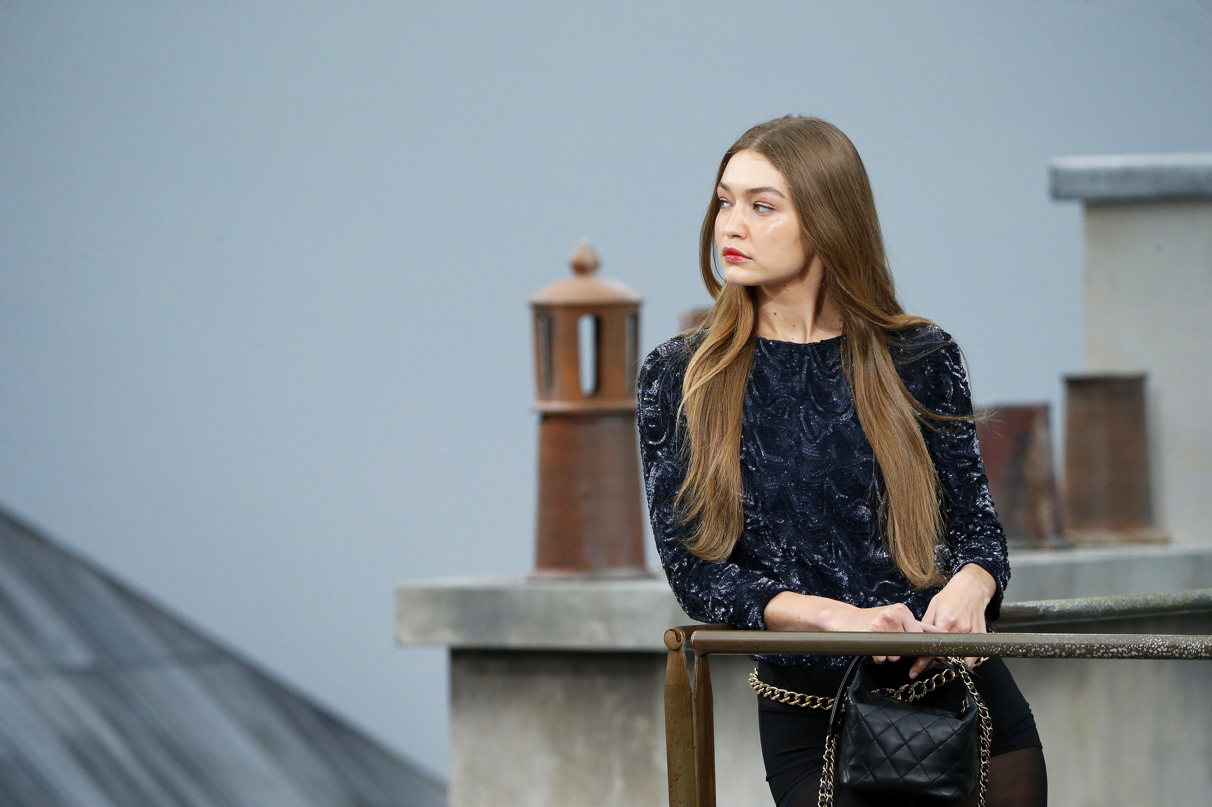 Gigi Hadid marched a French prankster off the Chanel catwalk