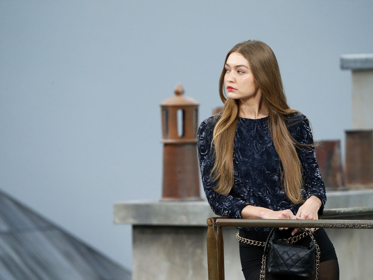 Gigi Hadid marched a French prankster off the Chanel catwalk