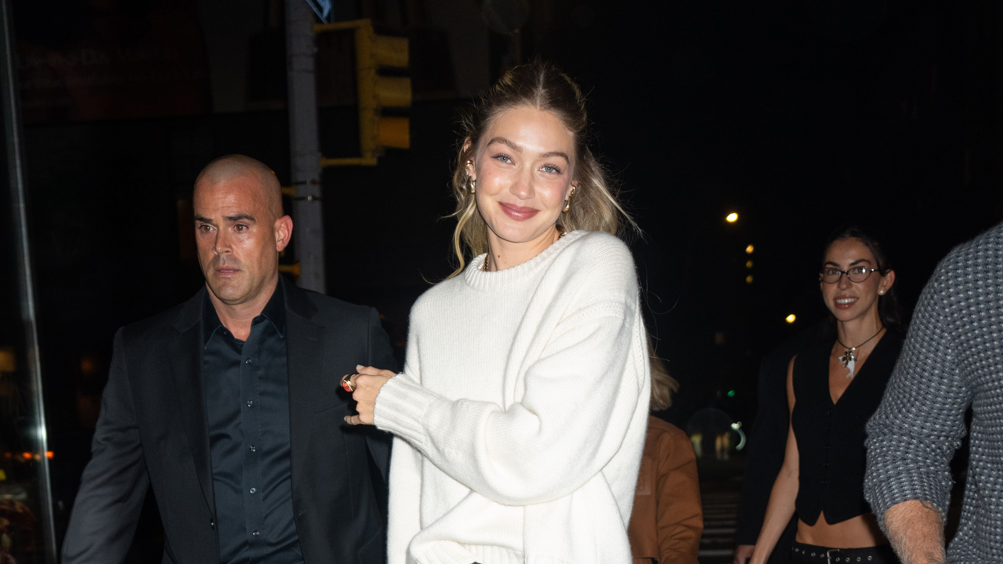 Gigi Hadid ticks off three of AW23's biggest trends in one outfit