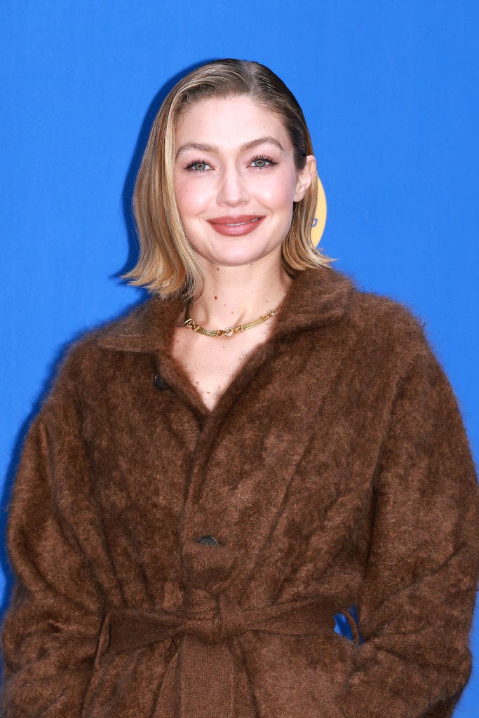 Gigi Hadid embraces cosy winter style in a dressing gown coat