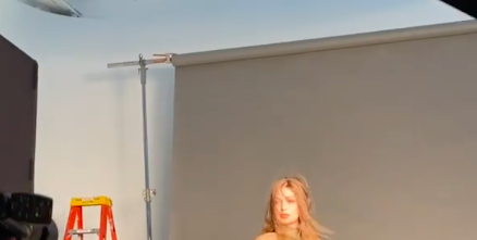 438px x 221px - Gigi Hadid shares behind the scenes videos from her pregnancy shoot