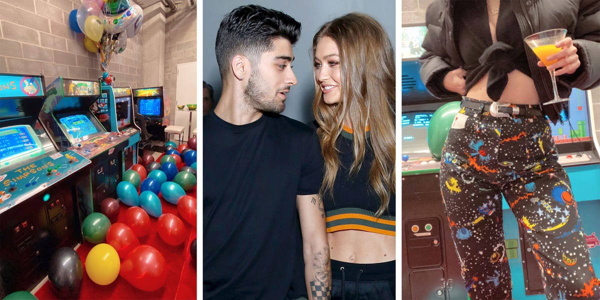 Gigi Hadid's Louis Vuitton Galaxy Pants For Zayn's Birthday