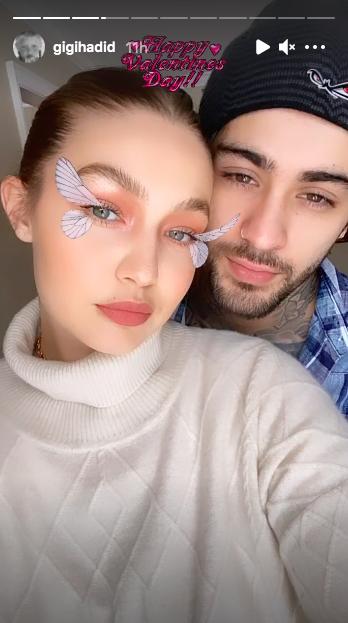 gigi hadid shares a load of unseen pictures of her and zayn malik