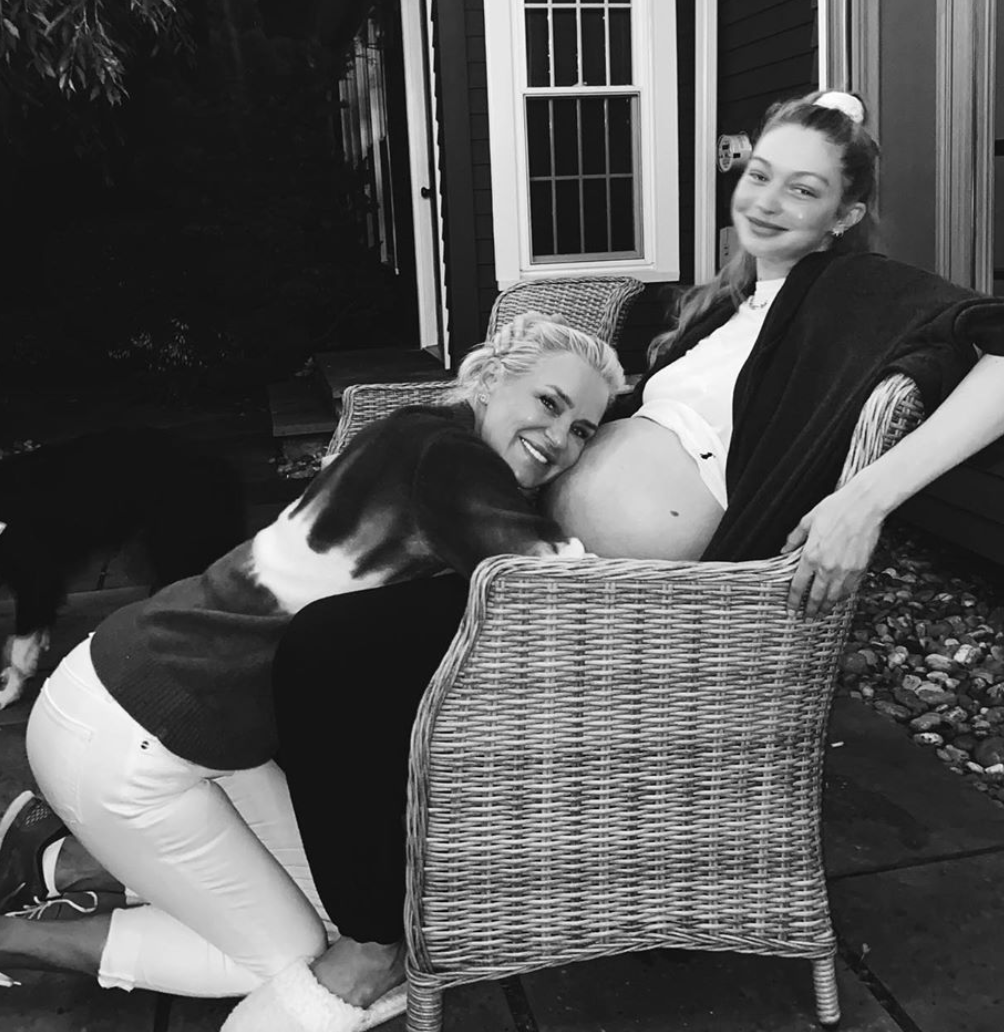Gigi Hadid's Mom, Yolanda, Shares Rare Photo of Gigi During Pregnancy