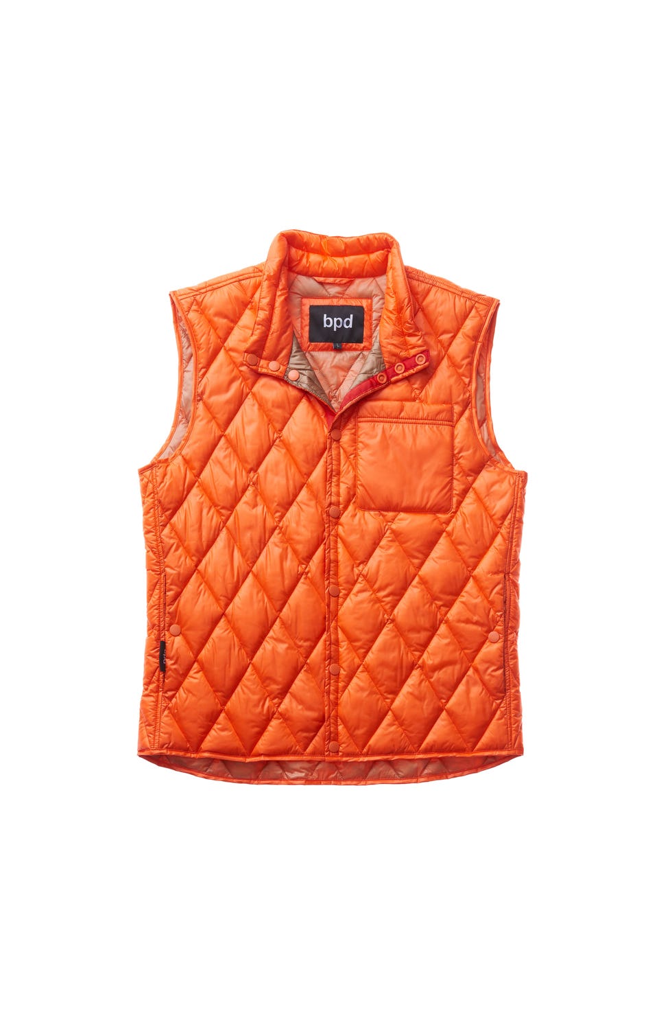 gilet trapuntato arancio bdp