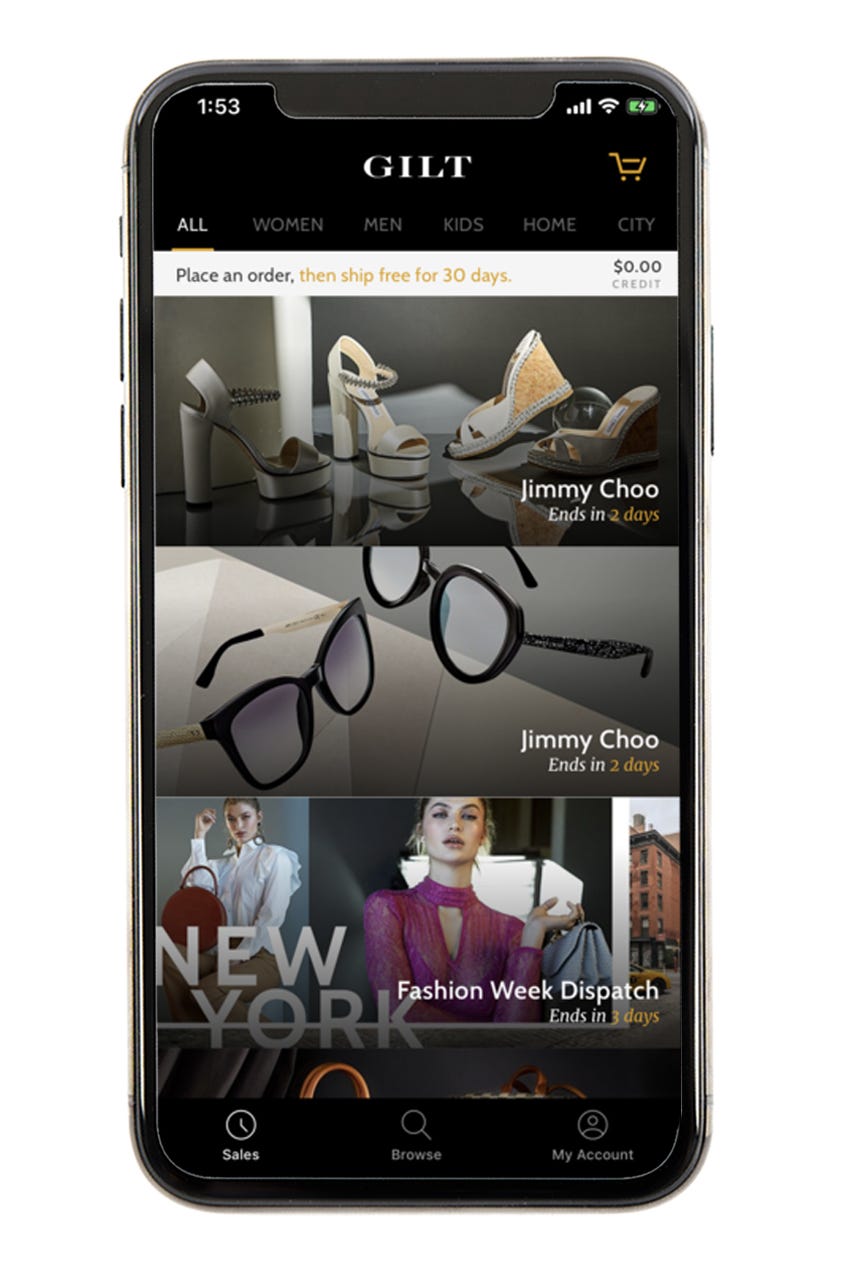 Gilt - Best Clothing Apps