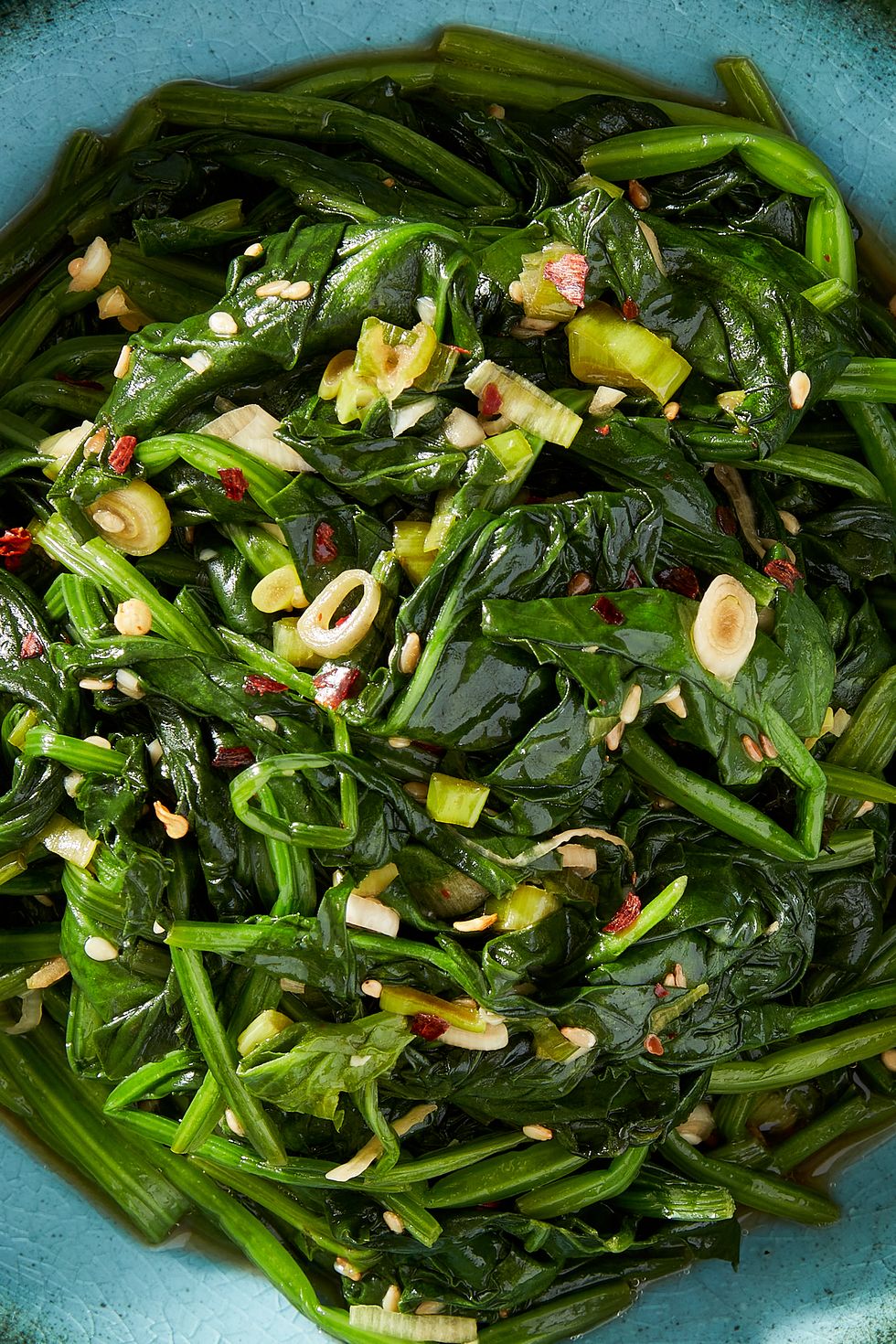 garlic sesame spinach