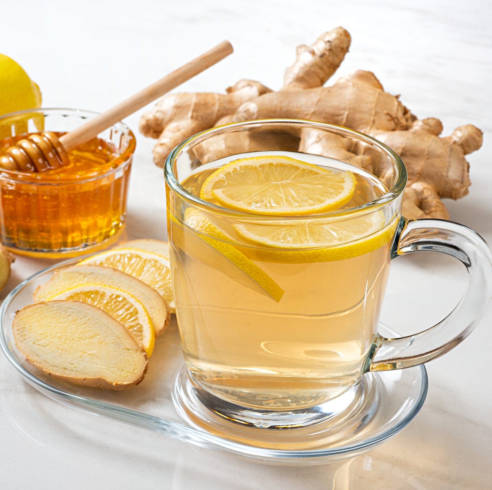 ginger tea with lemon and honey