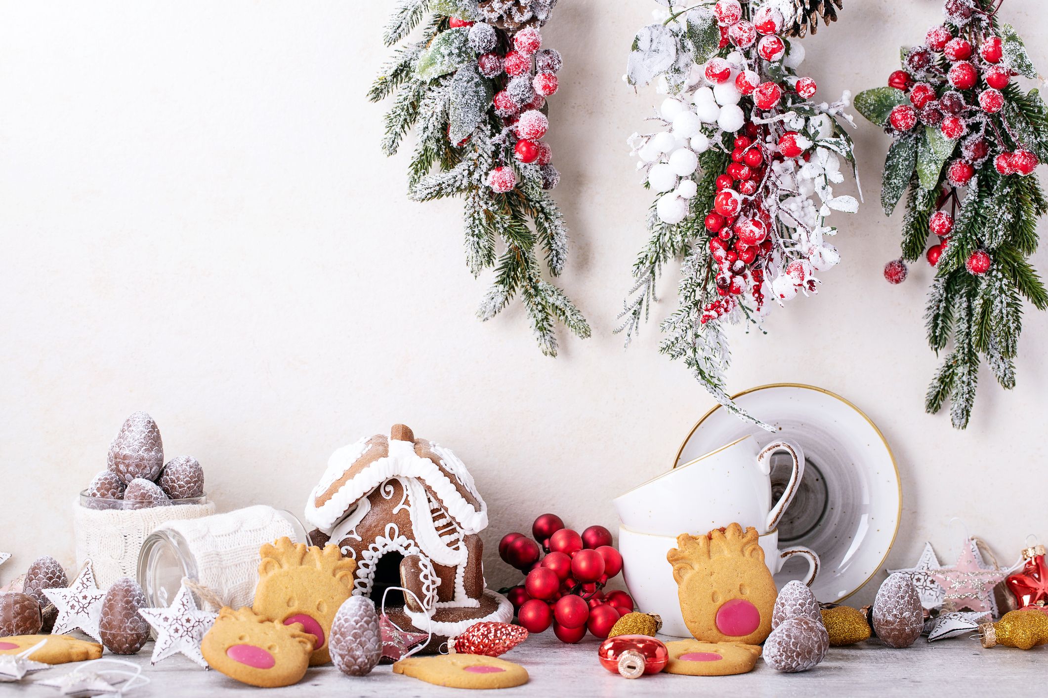 Christmas shop wall decor