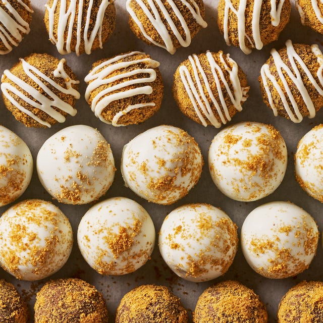 Gingerbread Truffles gingerbread truffles covered in crushed gingersnaps and icing