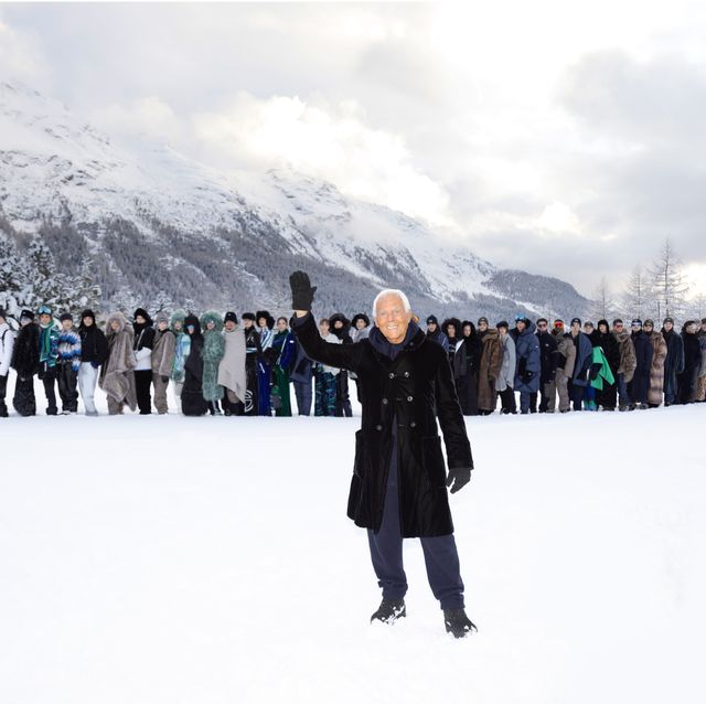 Giorgio Armani Hosts \'Neve\' Fashion Show In St Moritz