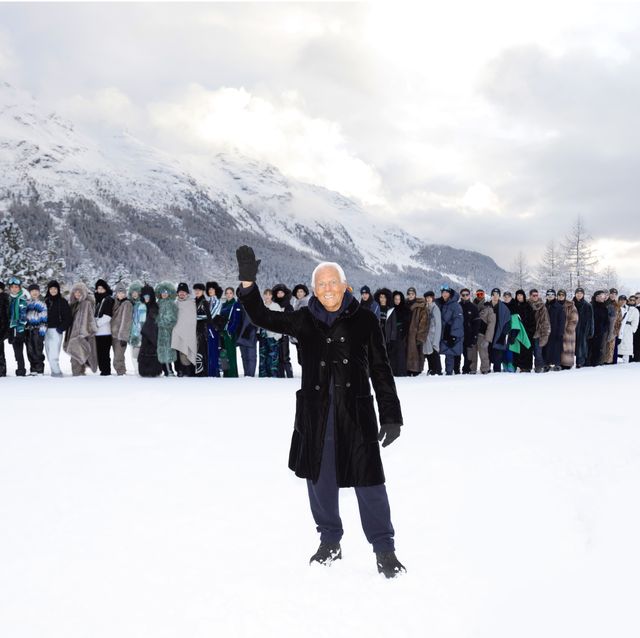 Giorgio Armani Hosts \'Neve\' Fashion Show In St Moritz