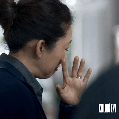 Chin, Forehead, Nose, Gesture, Finger, Hand, Neck, Black hair, Ear, Worried, 