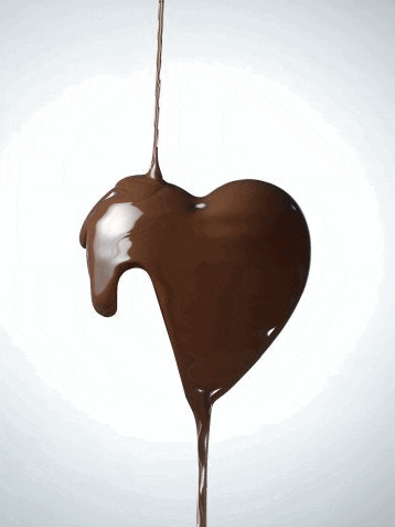 corazón de chocolate