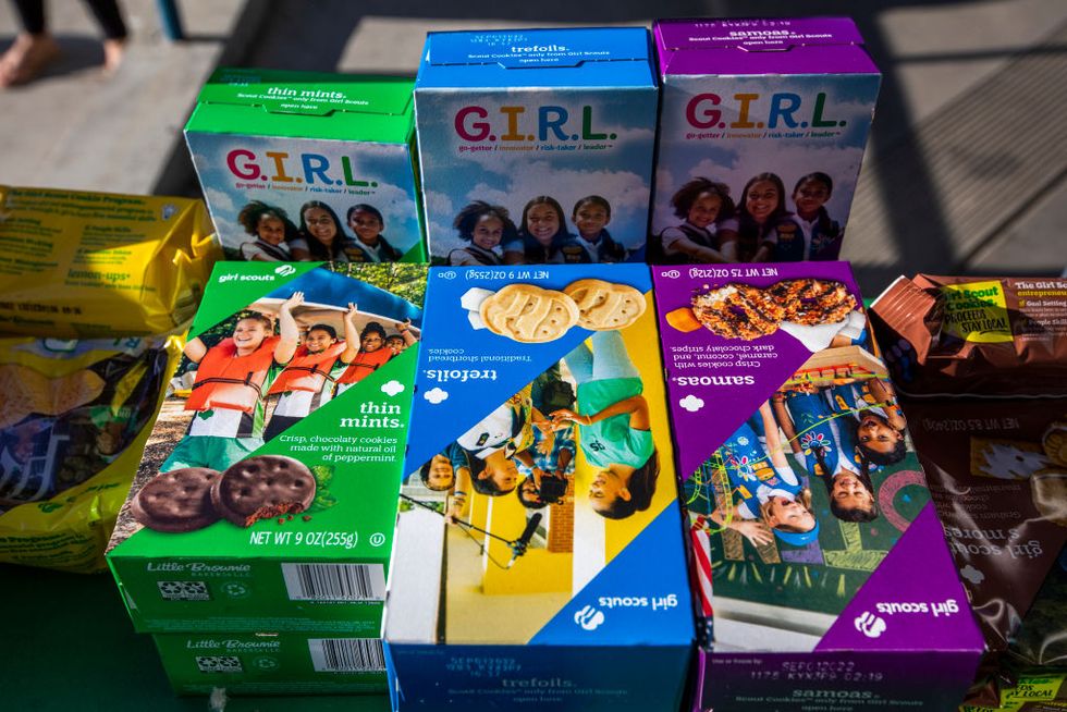 girl scout cookies boxes