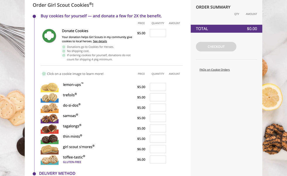 how to order girl scout cookies online