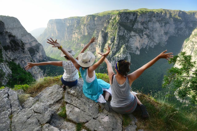 Girls having fun
