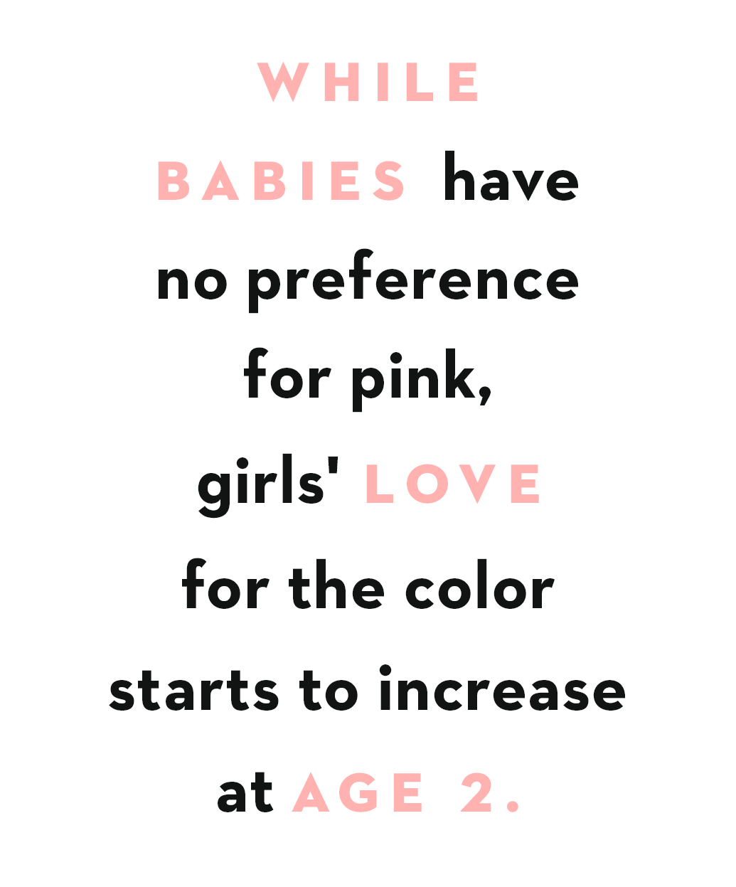 Do girls really prefer pink?