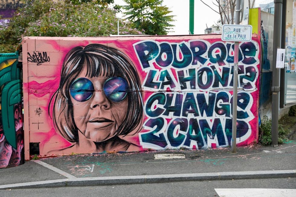 gisele pelicot feminism strength mural shame france