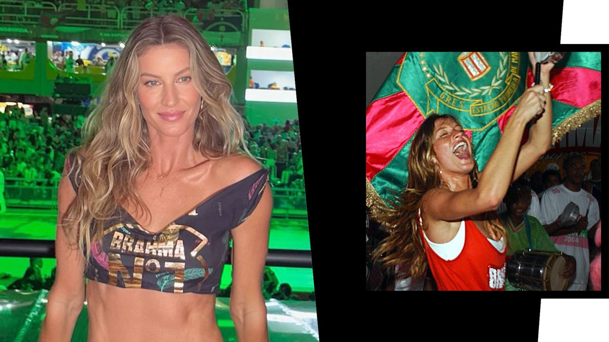 Gisele Bundchen recreates ab-baring Carnival look she rocked back in 2004