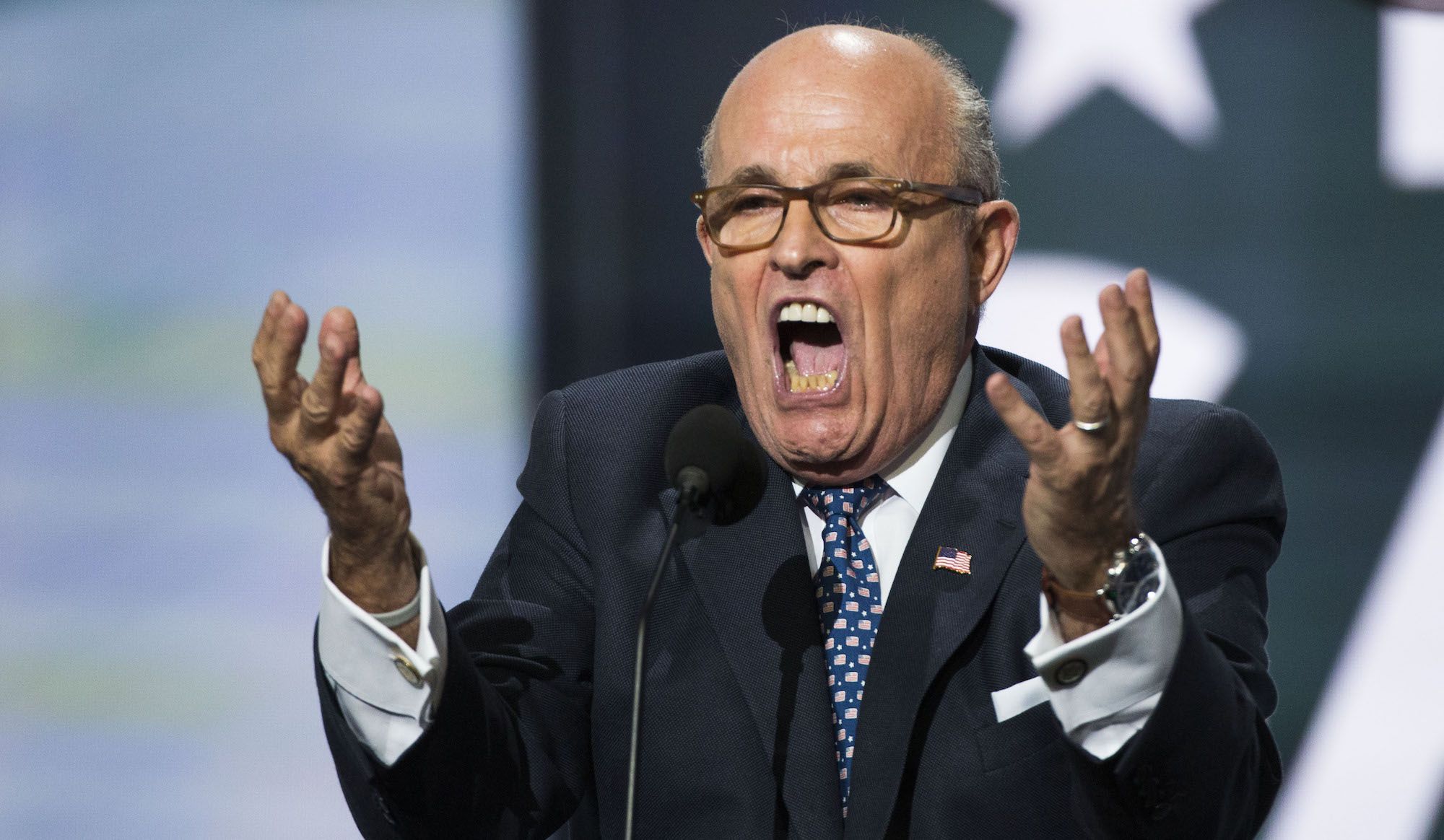 The Bad News Found Rudy Giuliani Right in His Yankee Stadium Happy Place