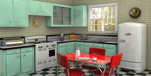50 Plus 25 Contemporary Kitchen Design Ideas, Red Kitchen Cabinets for  Small Spaces