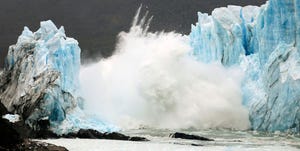 TOPSHOT-ARGENTINA-GLACIER-PERITO MORENO