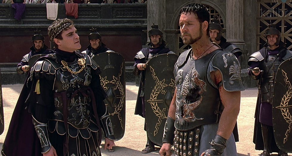 Gladiator (2000) Russell Crowe y Joaquin Phoenix