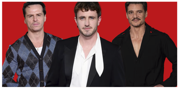 gladiator ii paul mescal, pedro pascal and andrew scott