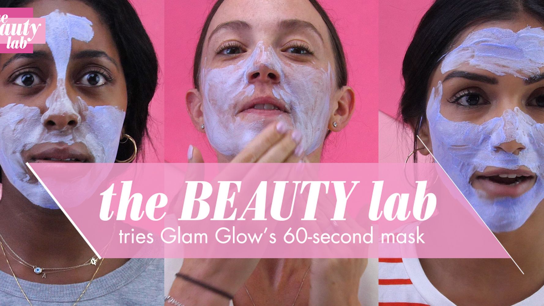 Prædiken Billy barrikade Watch Cosmopolitan's Beauty Team put Glam Glow's Insta Mud 60 Second Pore  Refining Treatment to the Test on Camera