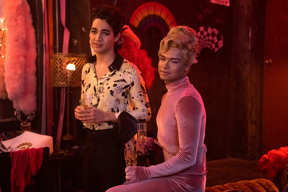 glamorous l to r miss benny as marco, damian terriquez as dizmal in episode 105 of glamorous cr amanda matlovichnetflix © 2023