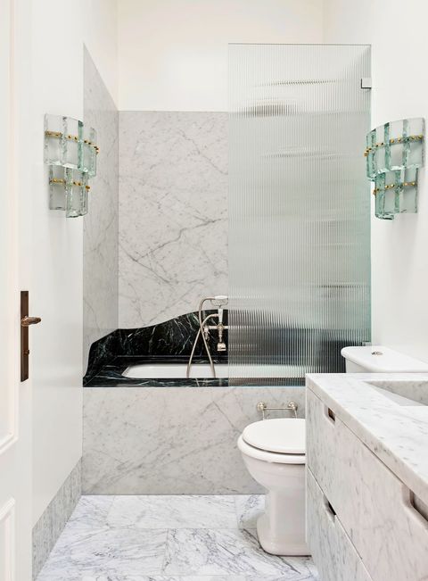 bathroom with modern and classic shower