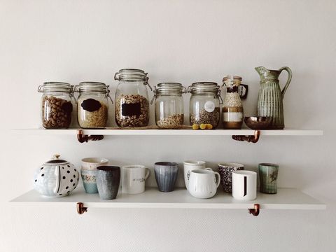 best open shelving ideas jars