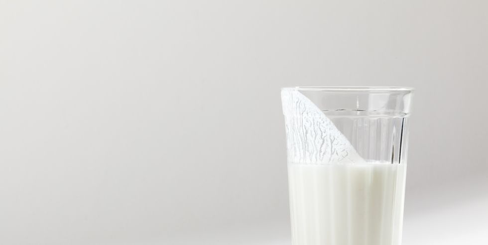 glass with kefir sour milk drink