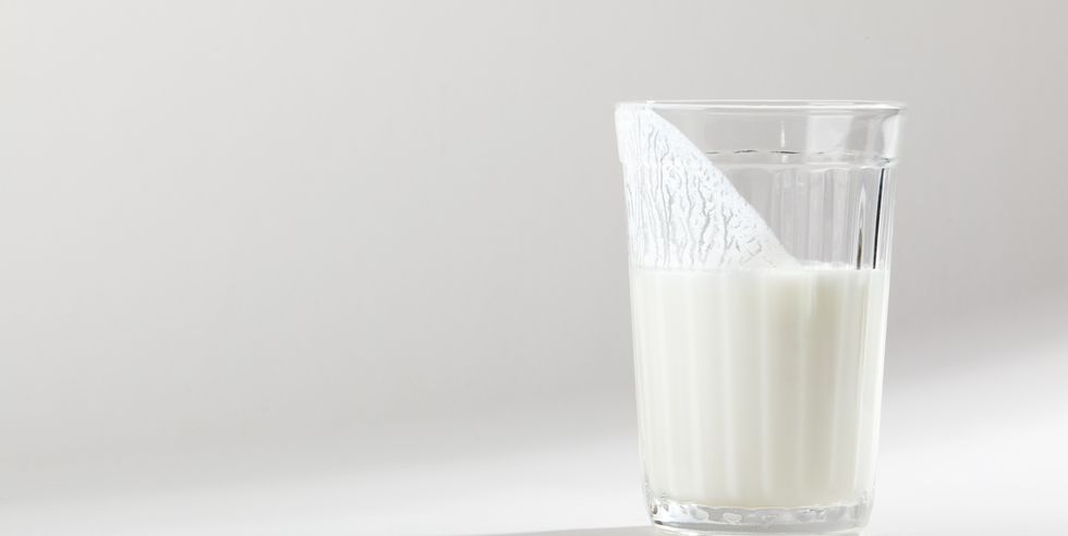 glass with kefir sour milk drink