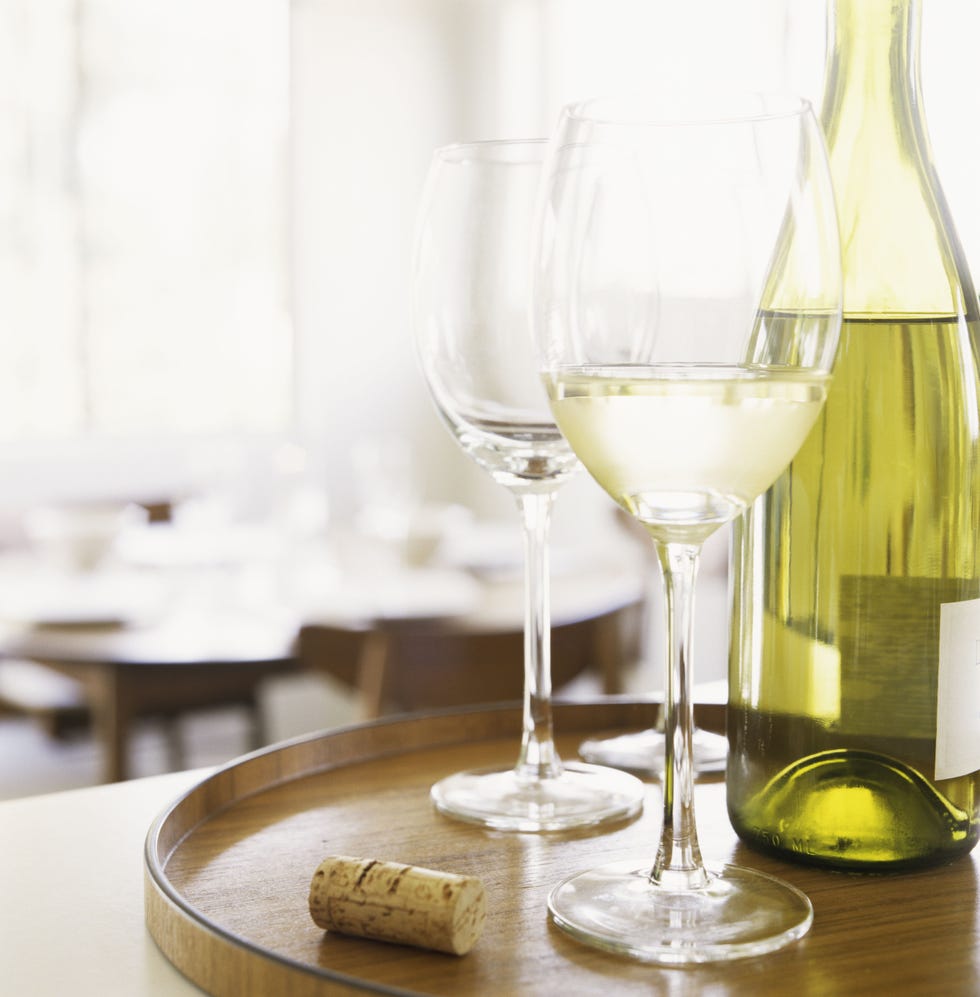 glasses of wine with wine bottle