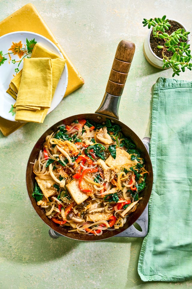glass noodle stir fry