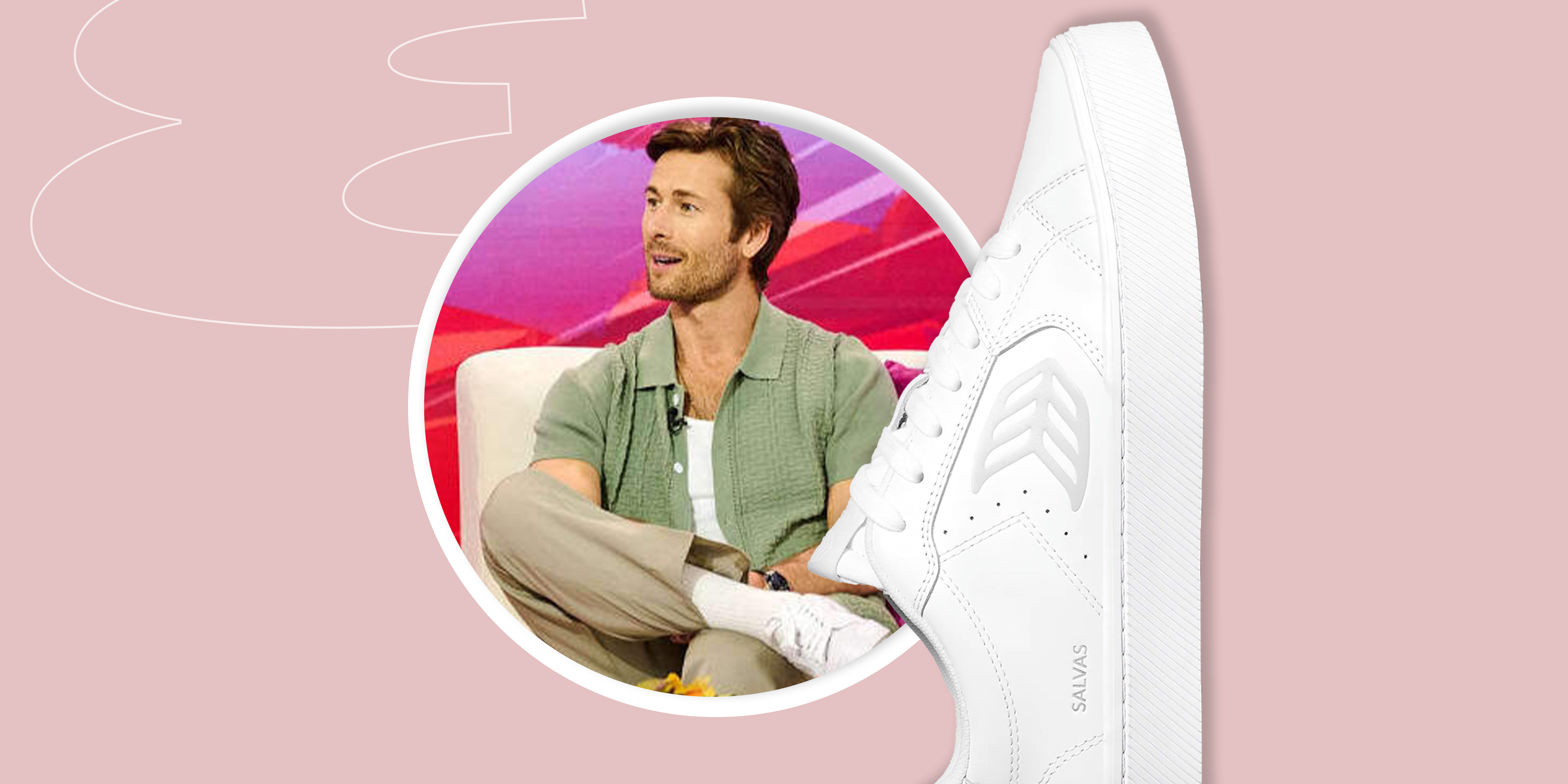 Our Favorite White Sneaker Is Glen Powell-Approved