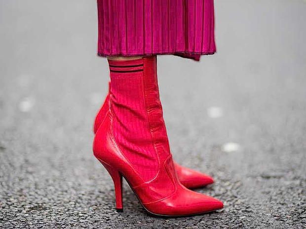 Footwear, High heels, Red, Pink, Shoe, Leg, Magenta, Human leg, Joint, Fashion, 
