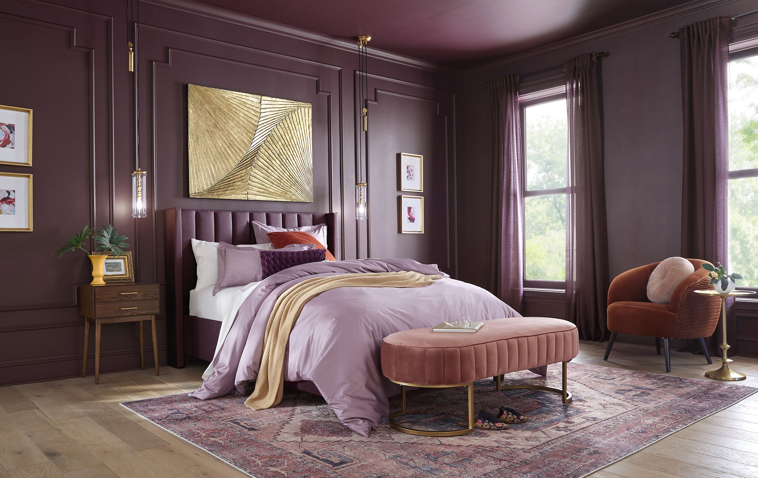 Color Of The Year 2025 A Guide To All The Trending Paint Colors Glidden Coty Purplebasil 11 66f58c286e366