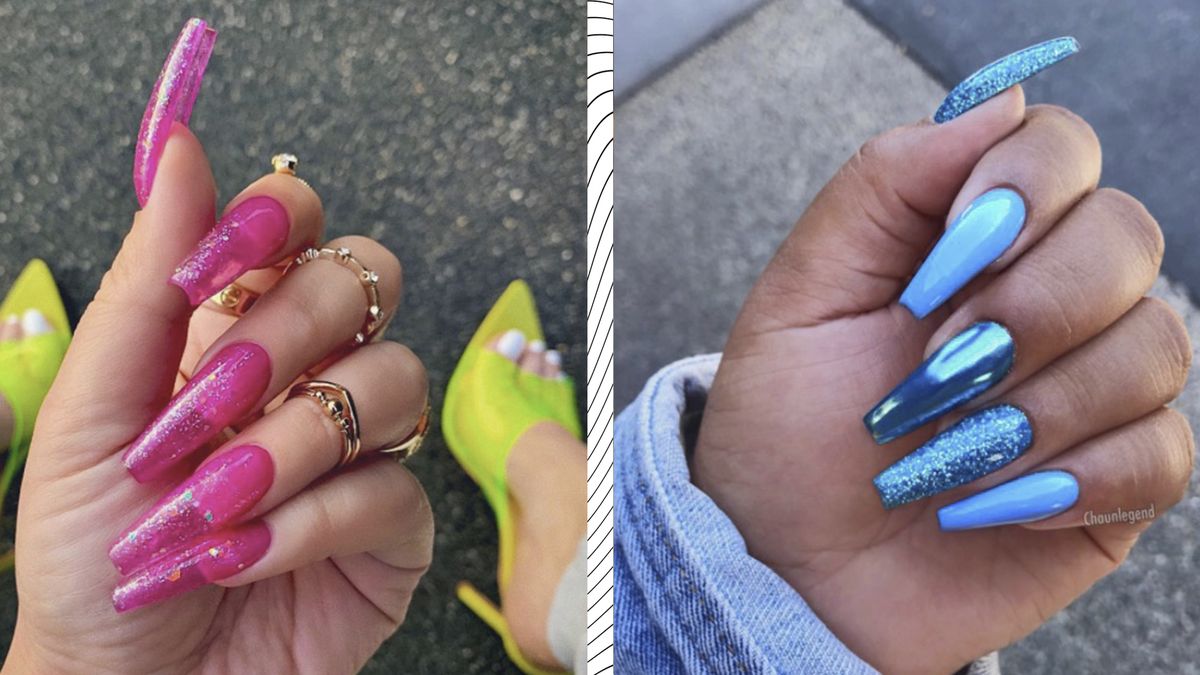 pensionist subtraktion slave Glitter Nails - 40 of the Sparkliest Designs on Instagram
