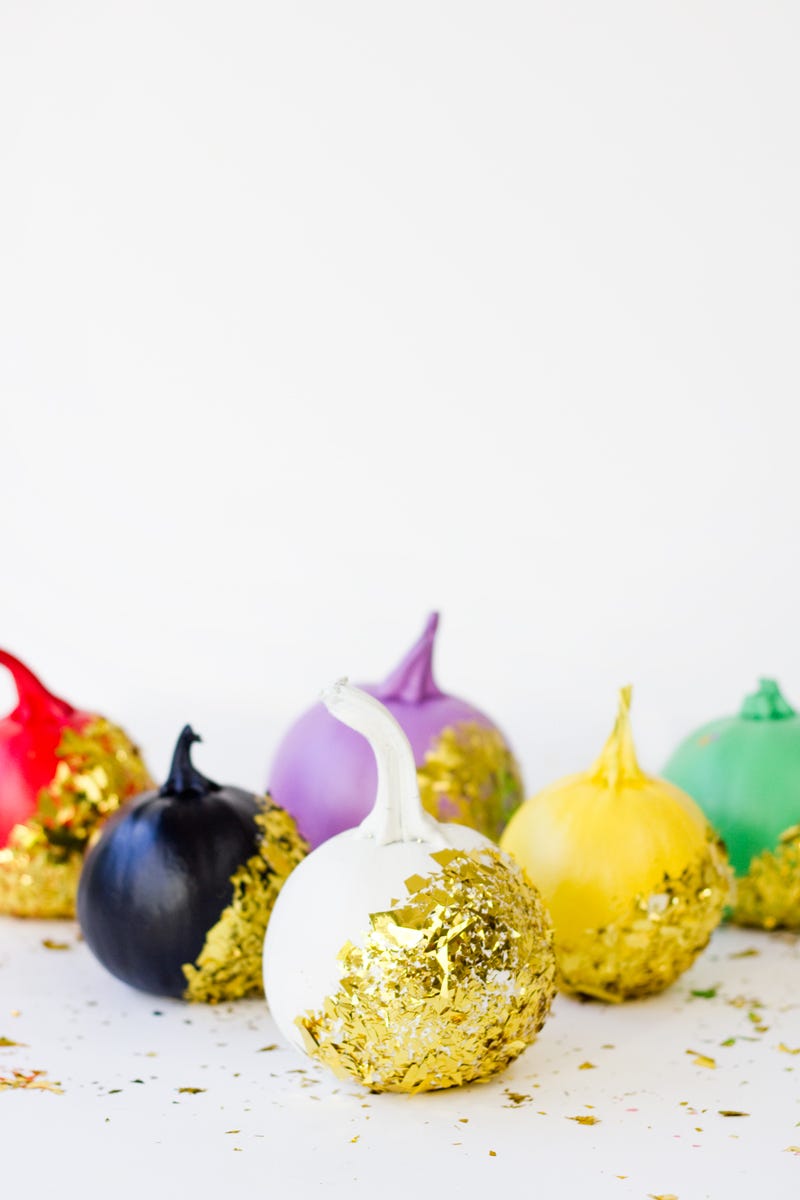 glitter pumpkins