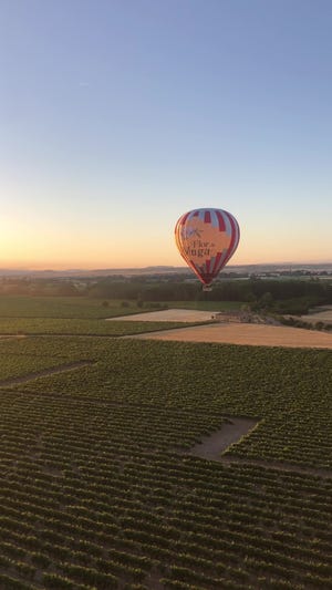 paseo entre viñedos en globo, de bodegas muga