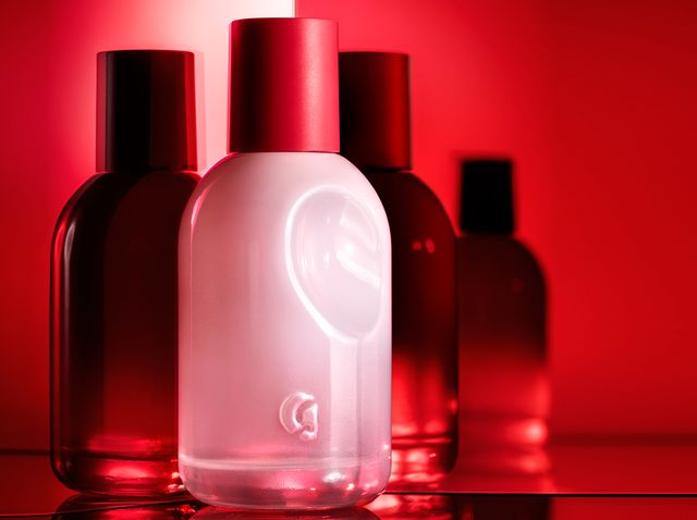 Bottle, Red, Product, Glass bottle, Perfume, Liquid, Still life photography, Material property, Fluid, Cosmetics, 