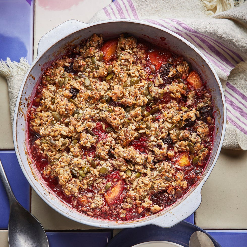 glutenfree autumn fruit crumble